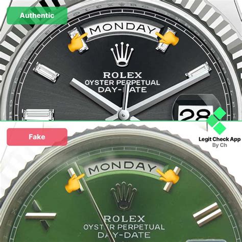 how to spot a fake day date rolex|rolex watch authenticity check.